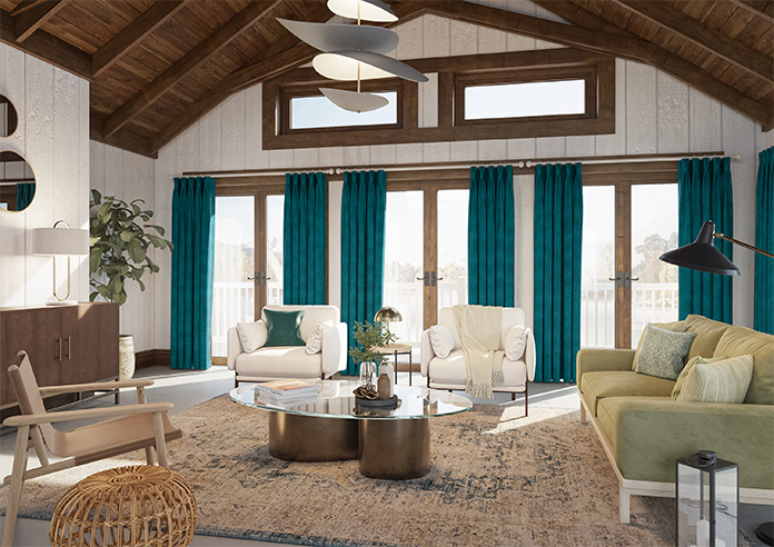 Florence Faux Suede, Ink Blue - Made to Measure Curtains - Image 8